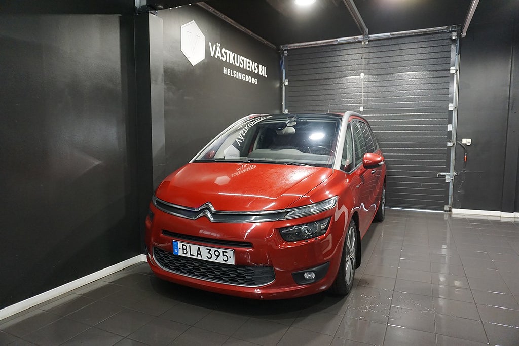 Citroen Grand C4 Picasso 2.0 HDi EAT, Exlusive, 7-Sits, Massage, Navi, B-Kam 150hk