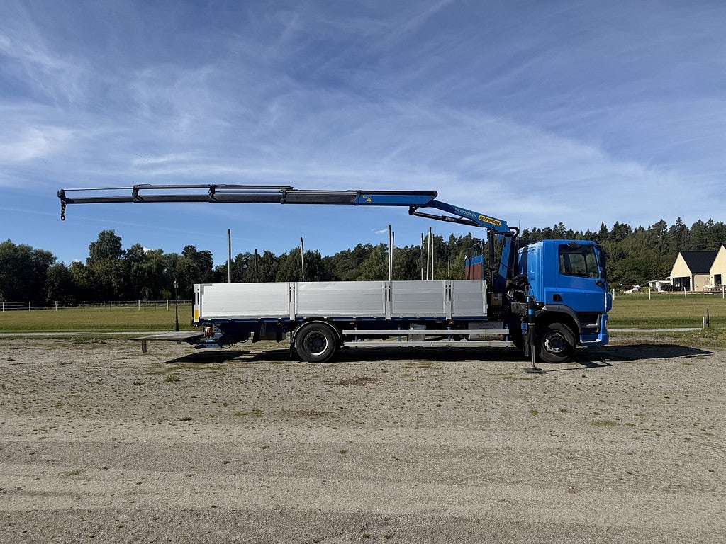DAF FA CF290I Lågmilad, Brädgårdsbil, kranbil, Euro6, backgavellyft