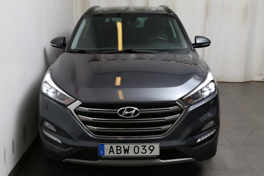 Hyundai Tucson 2,0 CRDi Premium AWD Aut Skinn Pano Dragkrok 2017