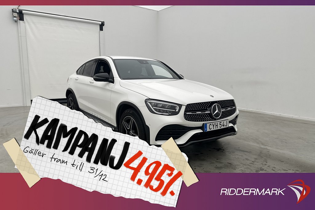 Mercedes-Benz GLC 220 d Coupé 4M AMG Cockpit Kam 4,95% Ränta