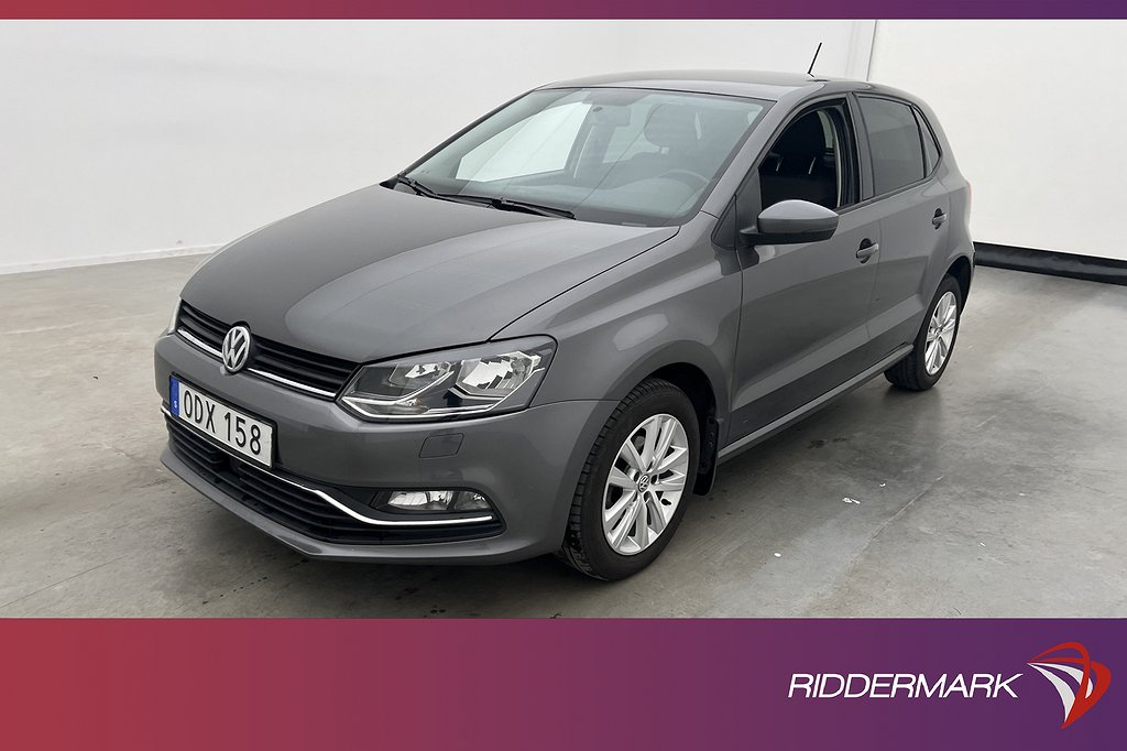 Volkswagen Polo 1.2 TSI 90hk Bluetooth Låg-Skatt 0,47L/mil