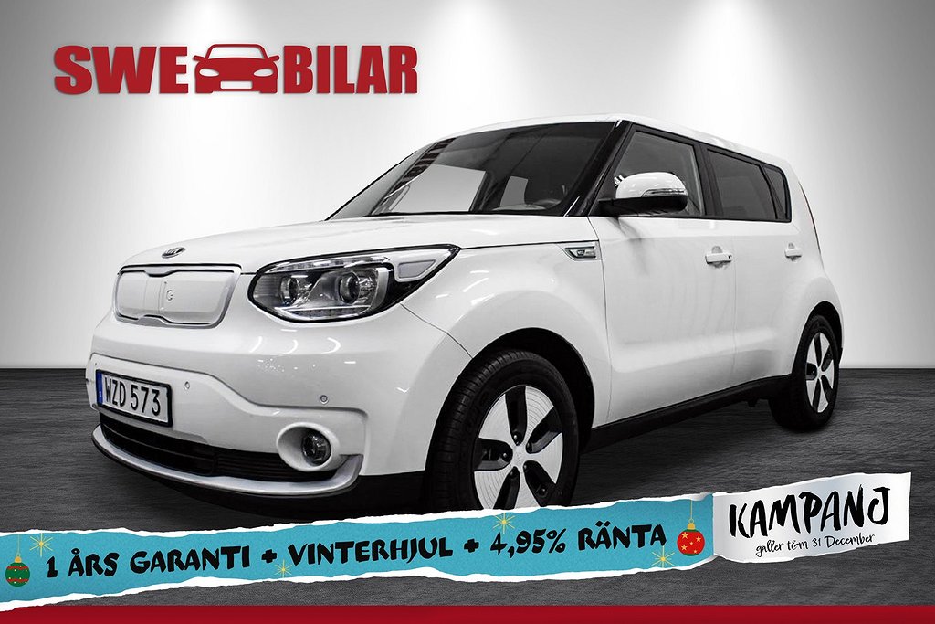 Kia Soul EV 30 kWh NAVI B-Kamera Nybesiktad Momsbil 