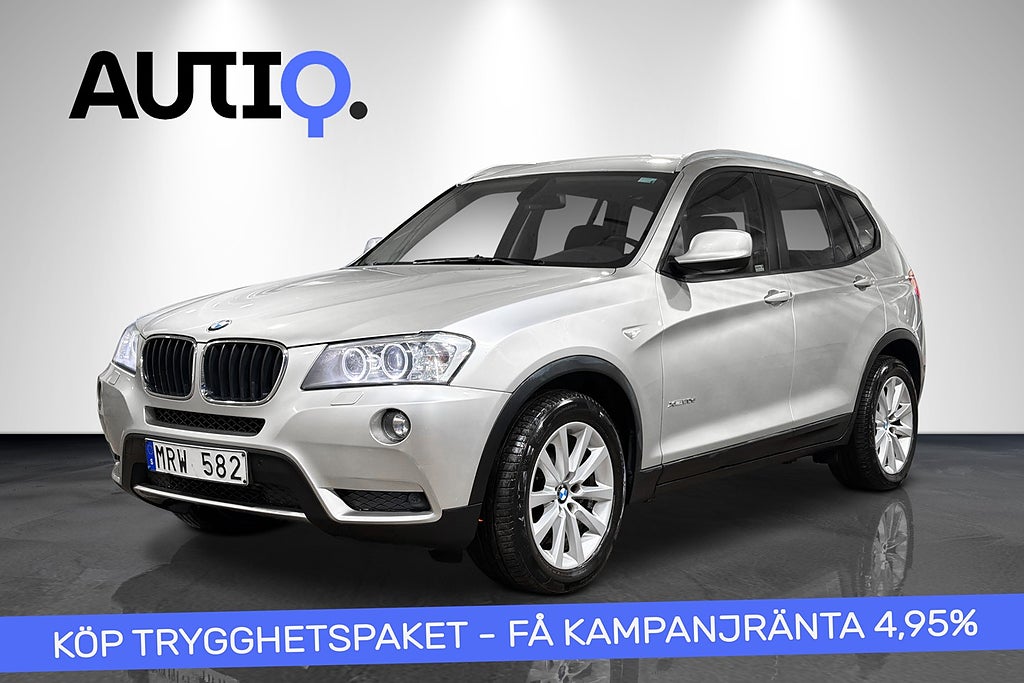 BMW X3 xDrive20d 184HK | Dragkrok | Motorvärmare | Nybesiktiga