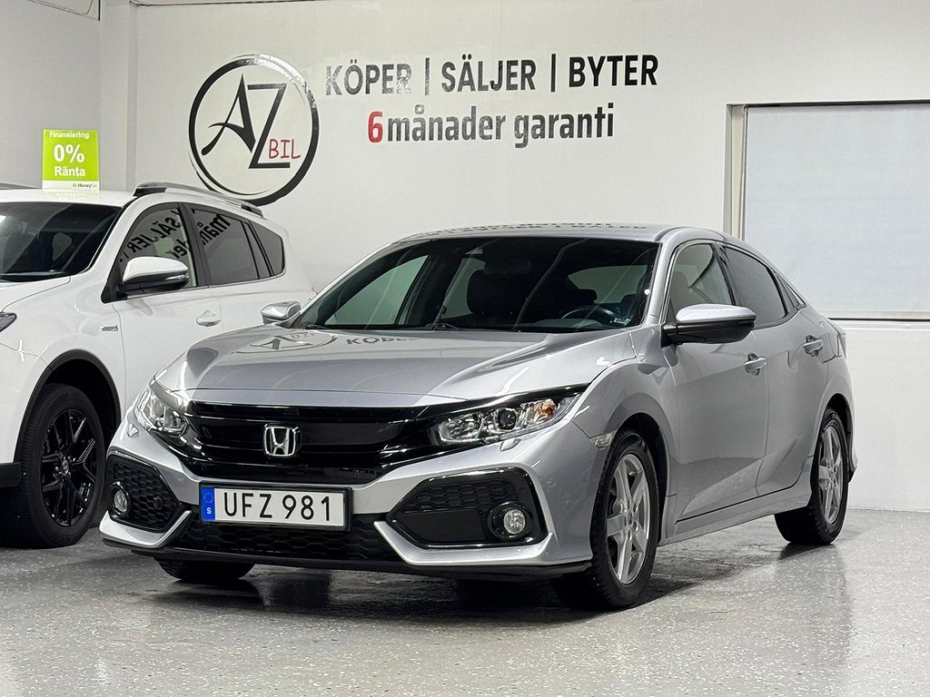 Honda Civic 5-dörrar 1.0 CVT Elegance Kamera Navi Ny Kamrem