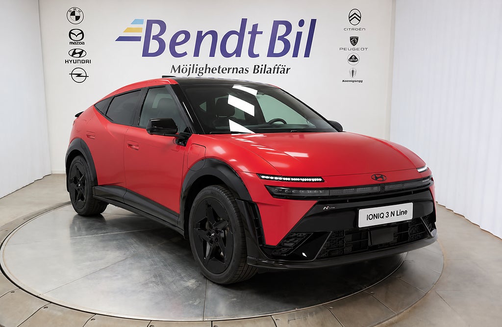 Hyundai Ioniq 3 N Line Long Range | 497 km WLTP | Glastak | Stolsminne