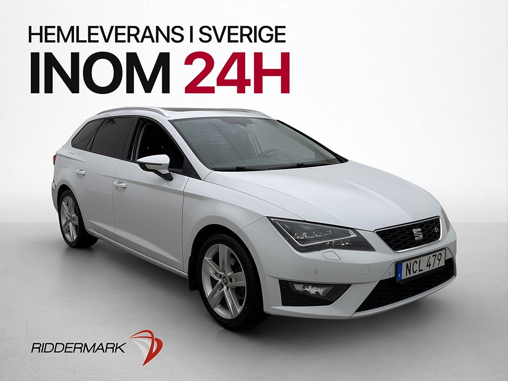 Seat Leon ST 1.4 TSI 150hk FR Panorama CarPlay Kamera Drag
