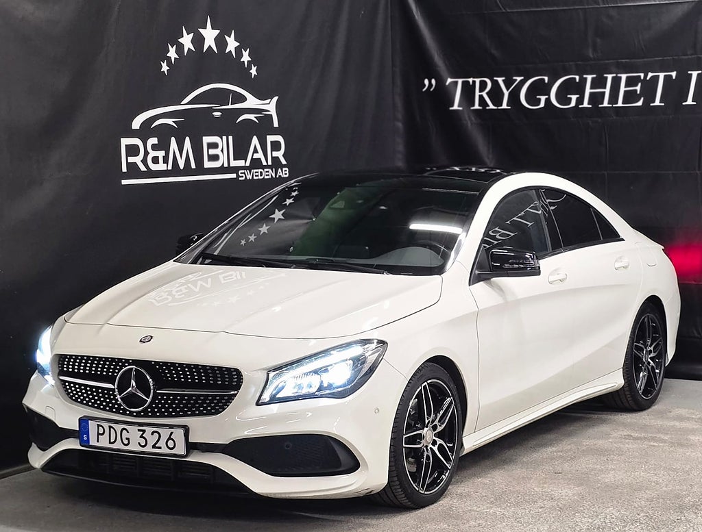 Mercedes-Benz CLA 220d AMG, 4MATIC, Pano, B-kam, Night-pack, Ny Bes!!!