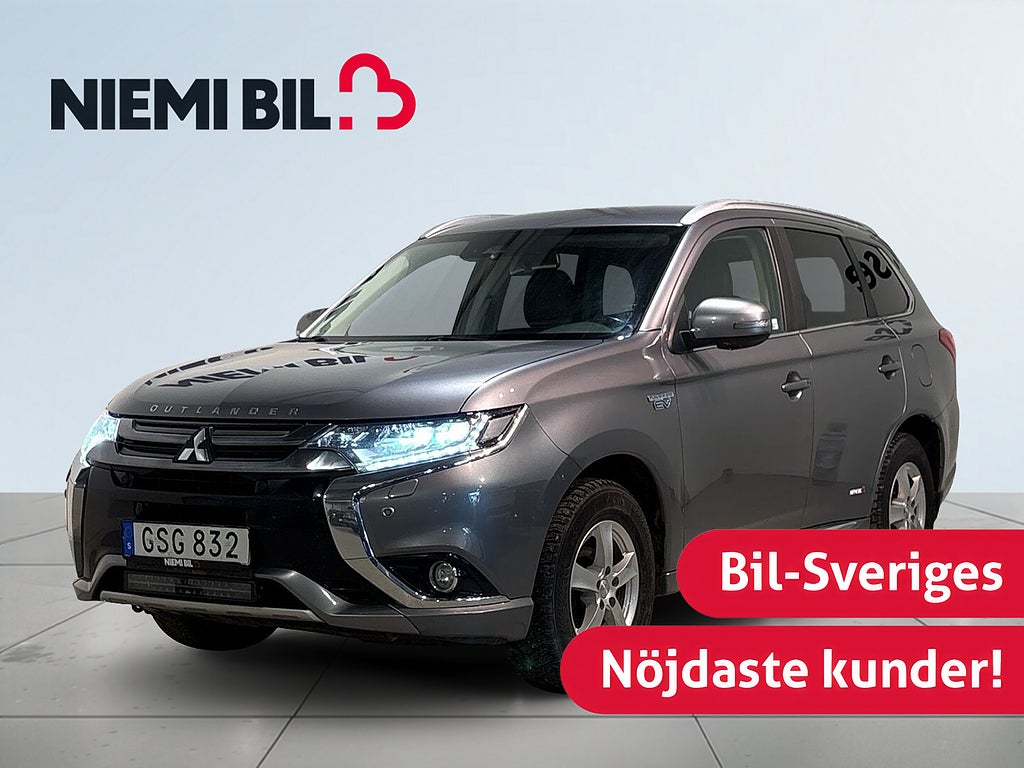 Mitsubishi Outlander PHEV Business 360° Pvärm Drag Skinn Elbaklucka MoK SoV