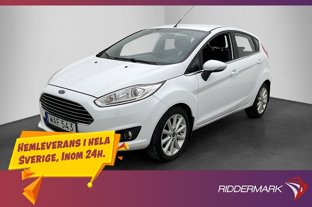 Ford Fiesta 1.0 EcoBoost 100hk Titanium Bluetooth Kamrembytt