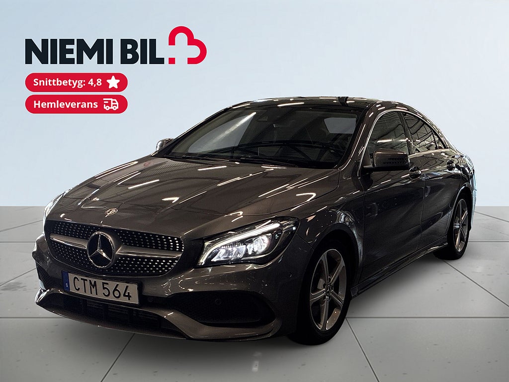 Mercedes-Benz CLA250 250 7G-DCT AMG Line S&V-hjul/Panorama/Carplay/Kamera