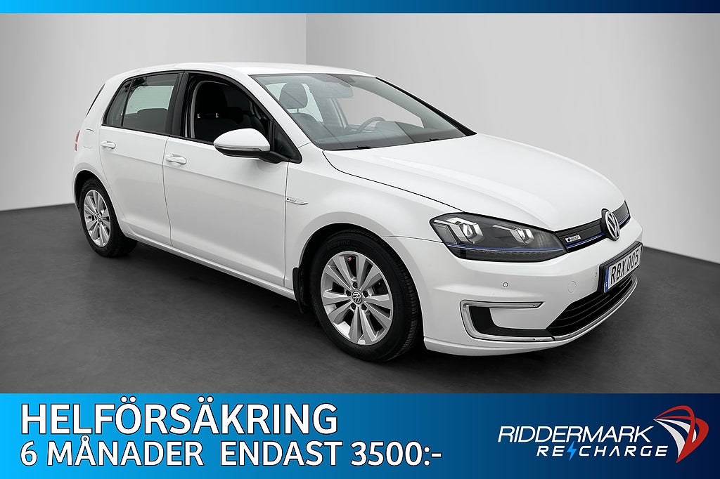 Volkswagen E-Golf Dragkrok CarPlay Navi P-sensorer 115hk