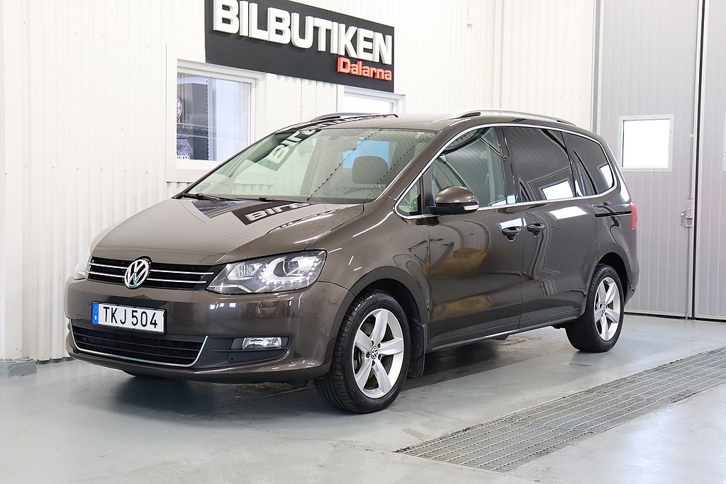 Volkswagen Sharan 7-sits 2.0 TDI 4M Panorama Drag 1-ägare