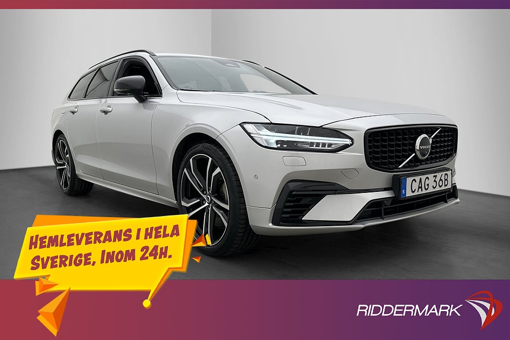 Volvo V90 T8 AWD R-Design Pano HUD B&W Luftfjädring MOMS
