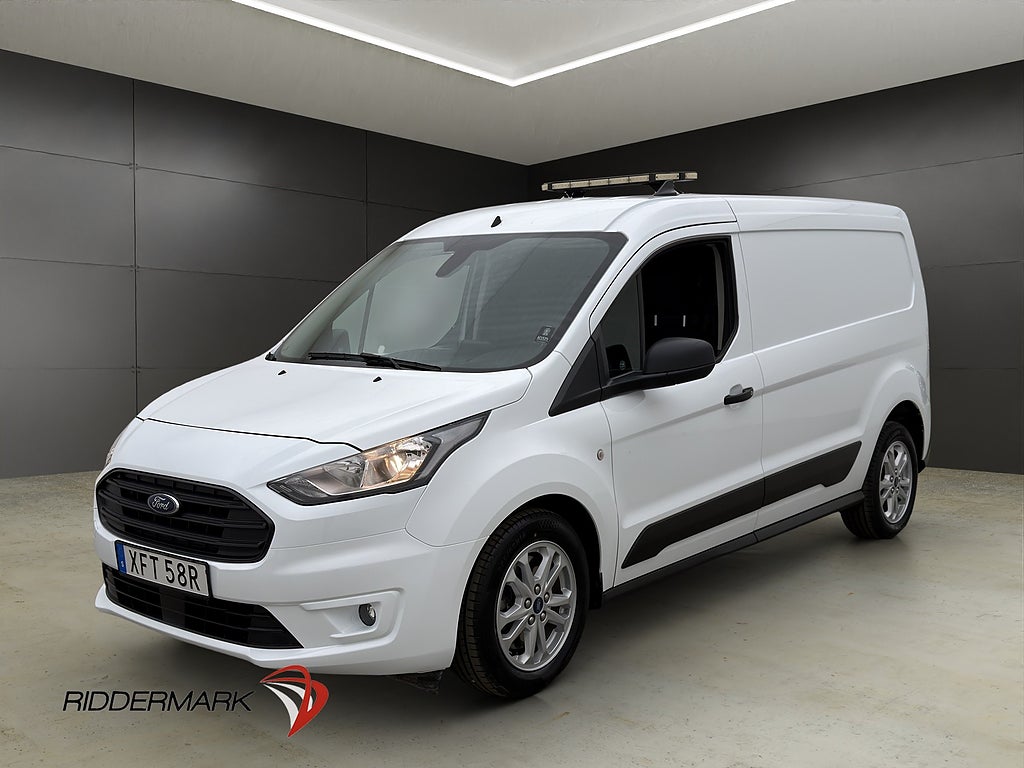 Ford Transit Connect LWB Värm 3-Sits Drag B-Kam CARPLAY Moms