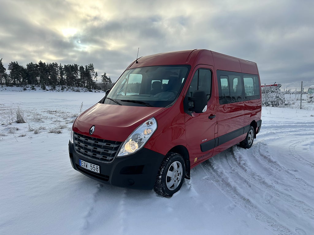 Renault Master Kombi 3.5 T 2.3 dCi Quickshift 10-sits Drag D-värm MOMS