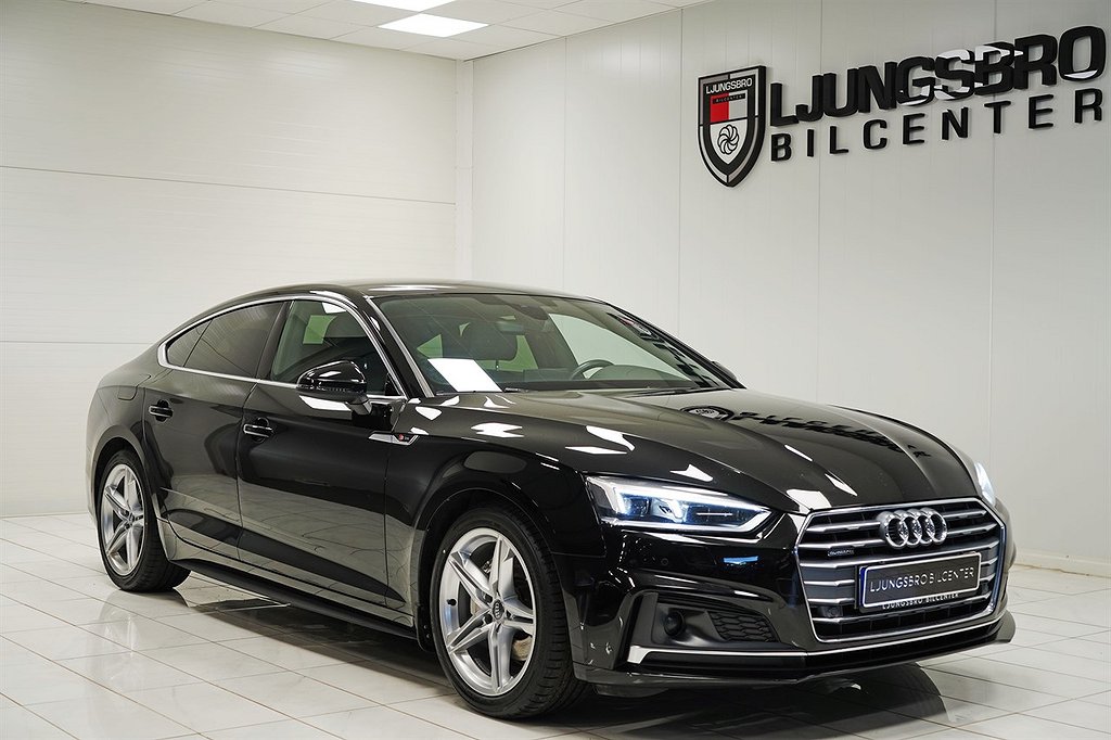 Audi A5 Sportback 2.0 TDI Quattro 190hk S-Line / DRAG / D-VÄRMARE