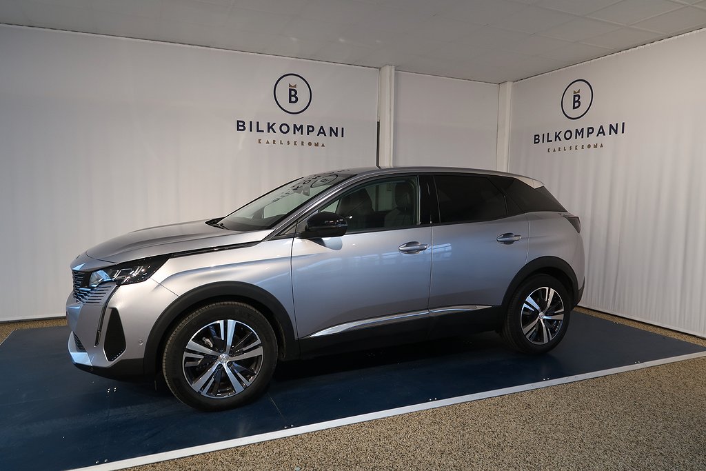 Peugeot 3008 1.2 130hk Automat Backkamera Dragkrok Motorvärm CarPlay MOMS