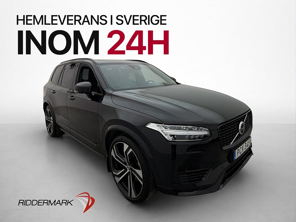 Volvo XC90 T8 AWD Ultimate Dark 7-Sits B&W 360° Pano Drag