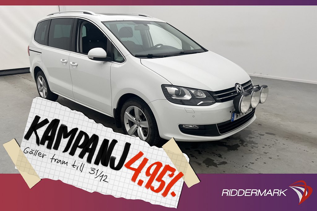 Volkswagen Sharan 4M 7-sits Pano Fjärr-Värmare B 4,95% Ränta