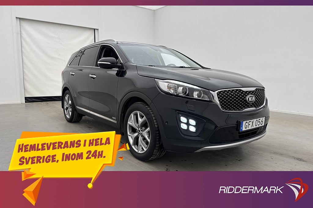Kia Sorento 2.2 CRDi AWD 7-Sits 360° Pano Infinity Skinn