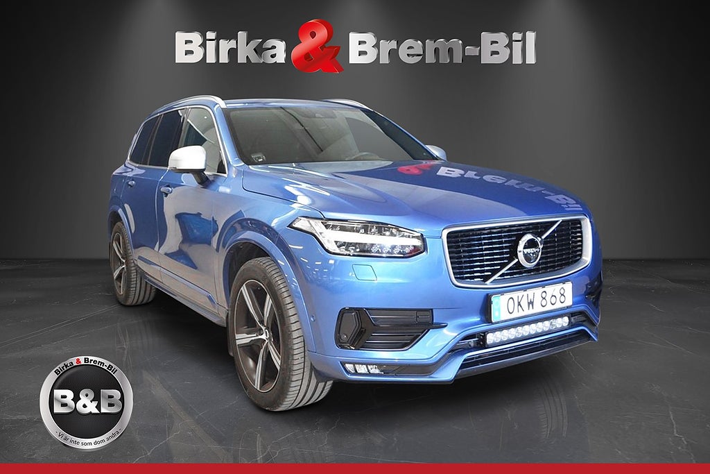 Volvo XC90 7-seater R-Design T6 AWD Luftfjädring Drag VOC 320hk