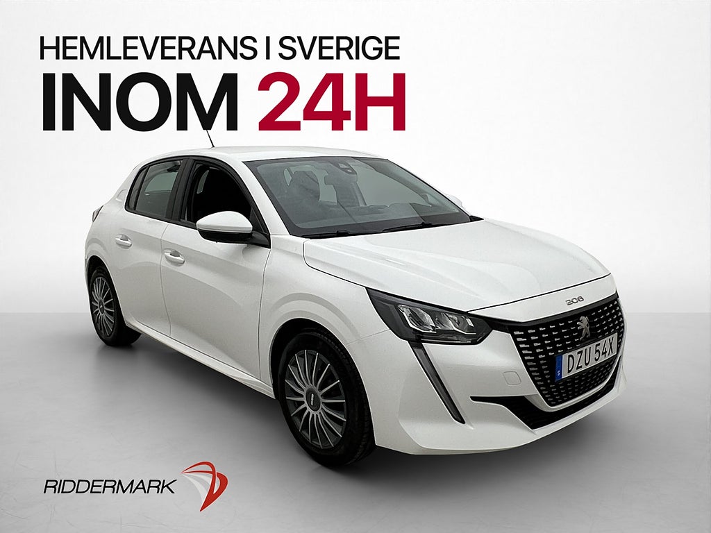 Peugeot 208 1.2 75hk Active P-Sensorer CarPlay Farthållare