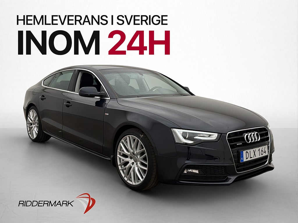 Audi A5 2.0 TFSI Quattro 225hk S-Line Drag P-sensor Bluetoo.