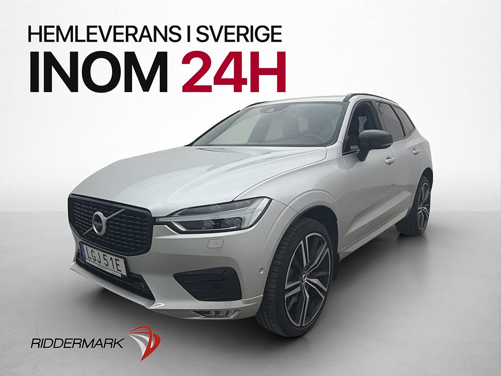 Volvo XC60 B4 AWD R-Design Pano Drag Skinn 360° BLIS CarPlay
