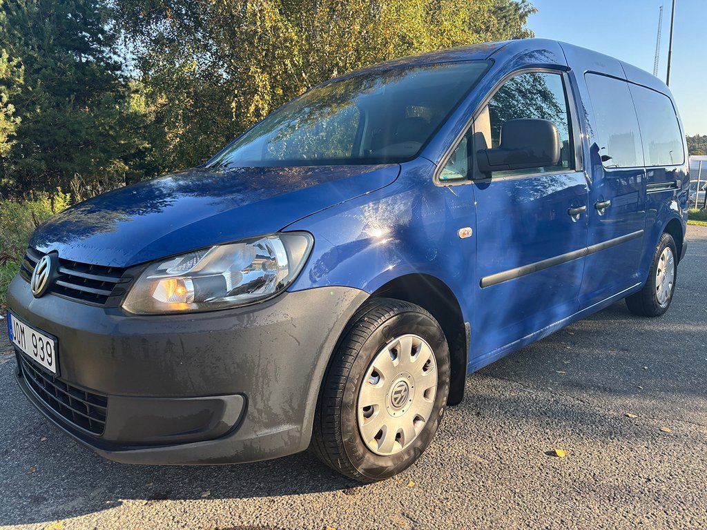 Volkswagen Caddy Maxi 2.0 109Hk Dragkrok 1Ägare Sv-Såld 