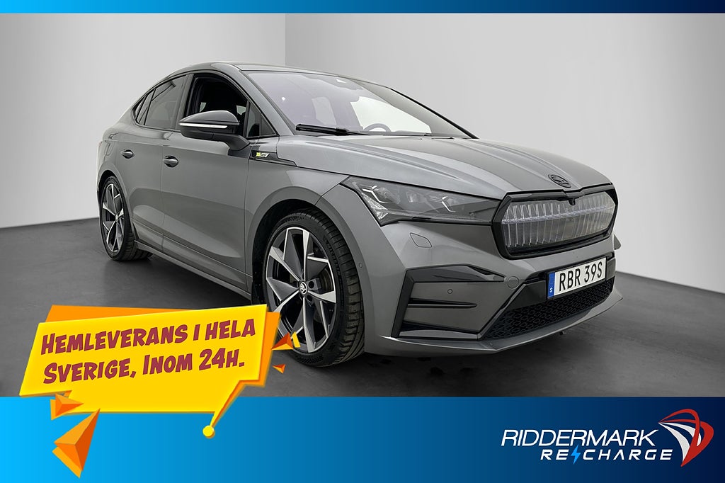 Skoda Enyaq Coupé RS 299hk Crystal Face Pano Canton HUD Drag