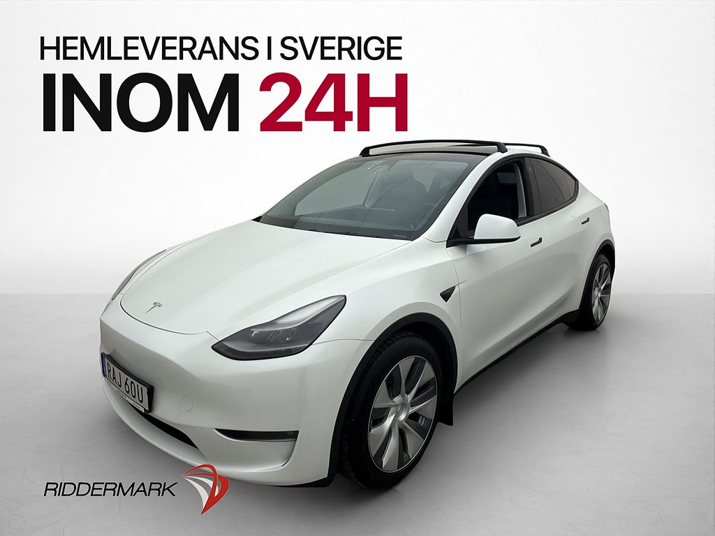 Tesla Model Y Long Range AWD Drag Takräcke Autopilot MOMS