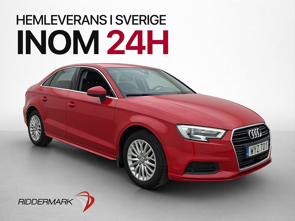 Audi A3 Sedan 1.4 TFSI 150hk Comfort Dragkrok Sensorer Navi