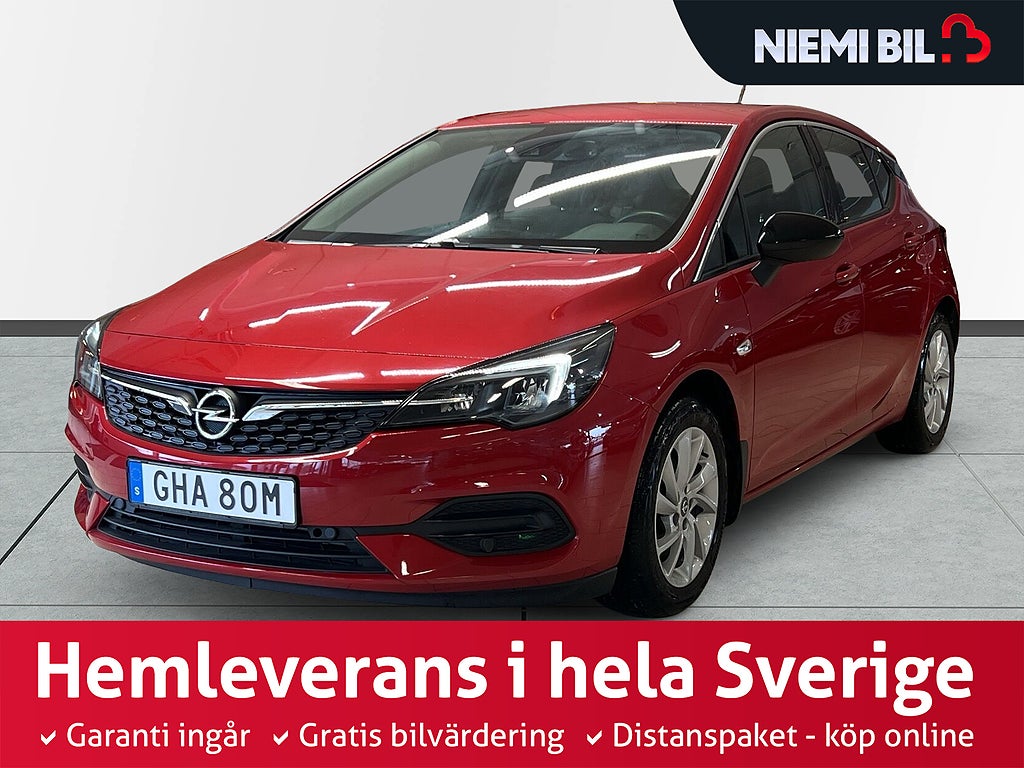 Opel Astra 1.2 Turbo 145hk MOMS M-värm Kamera Psens Carplay S&V