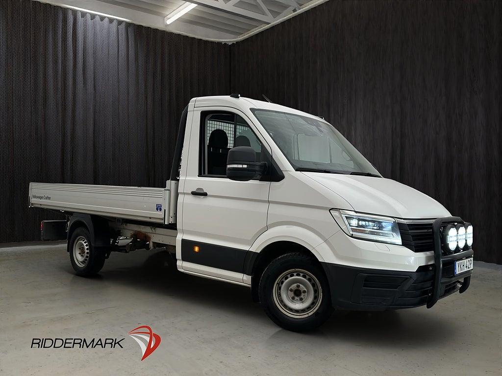 Volkswagen crafter FLAKBIL 177hk Värmare Drag CARPLAY Moms