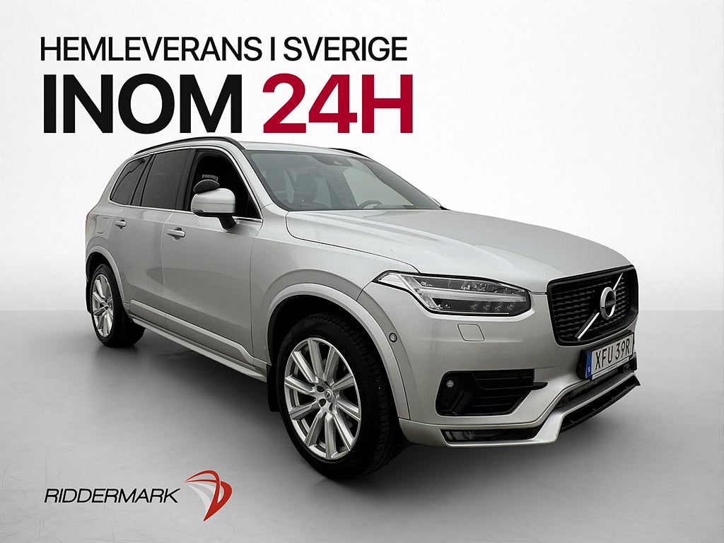 Volvo XC90 D5 AWD R-Design 7-Sits VOC Pano H/K HuD B-Kamera