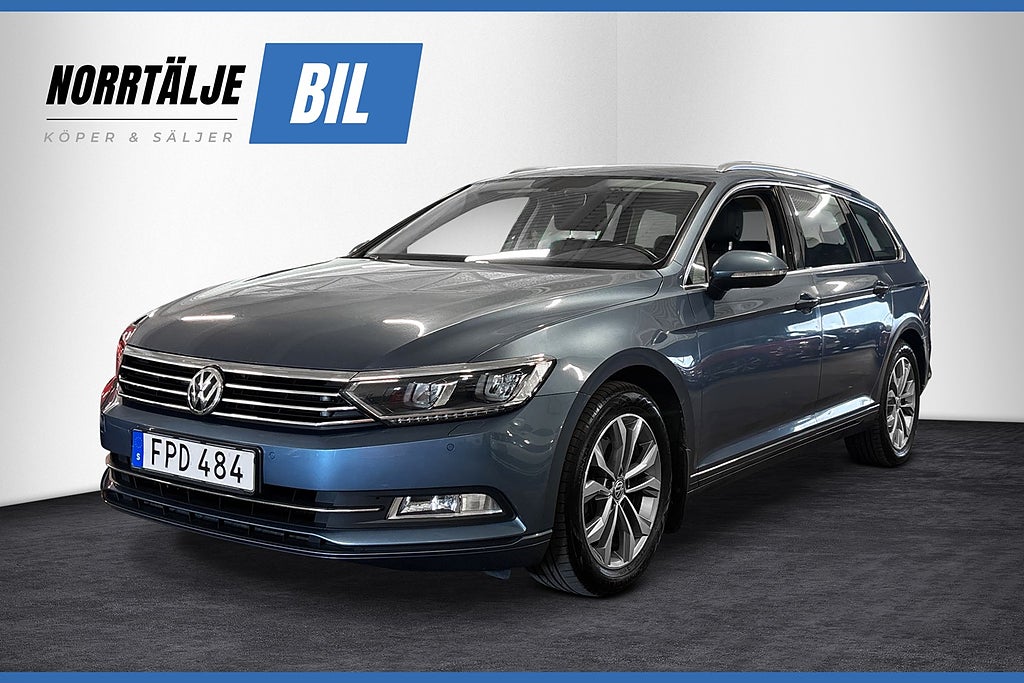 Volkswagen Passat 2.0 150HK TDI DRAG CARPLAY SKINN PDC B-KAMERA NYBES 17"