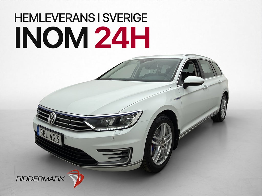 Volkswagen Passat GTE 218hk Cockpit HUD Kamera CarPlay Drag