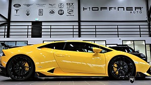 En fin och lyxig  Lamborghini Huracán.