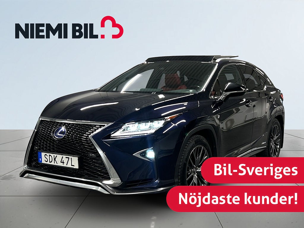 Lexus RX 450h AWD 3.5 V6 E-CVT F Sport M&L/Pano/MoK/Bvärm/Drag