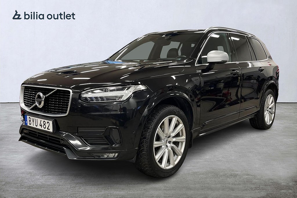 Volvo XC90 D5 AWD R-Design 225hk Dragkrok Värmare 7sits Pano
