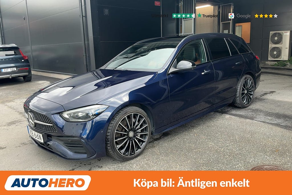 Mercedes-Benz C300 T E AMG Line / Värmare, panorama, CarPlay