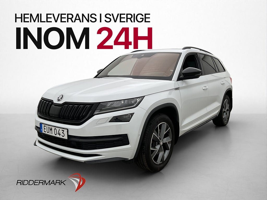 Skoda Kodiaq 2.0 TDI 4x4 Sportline 7-Sits Pano Canton Drag