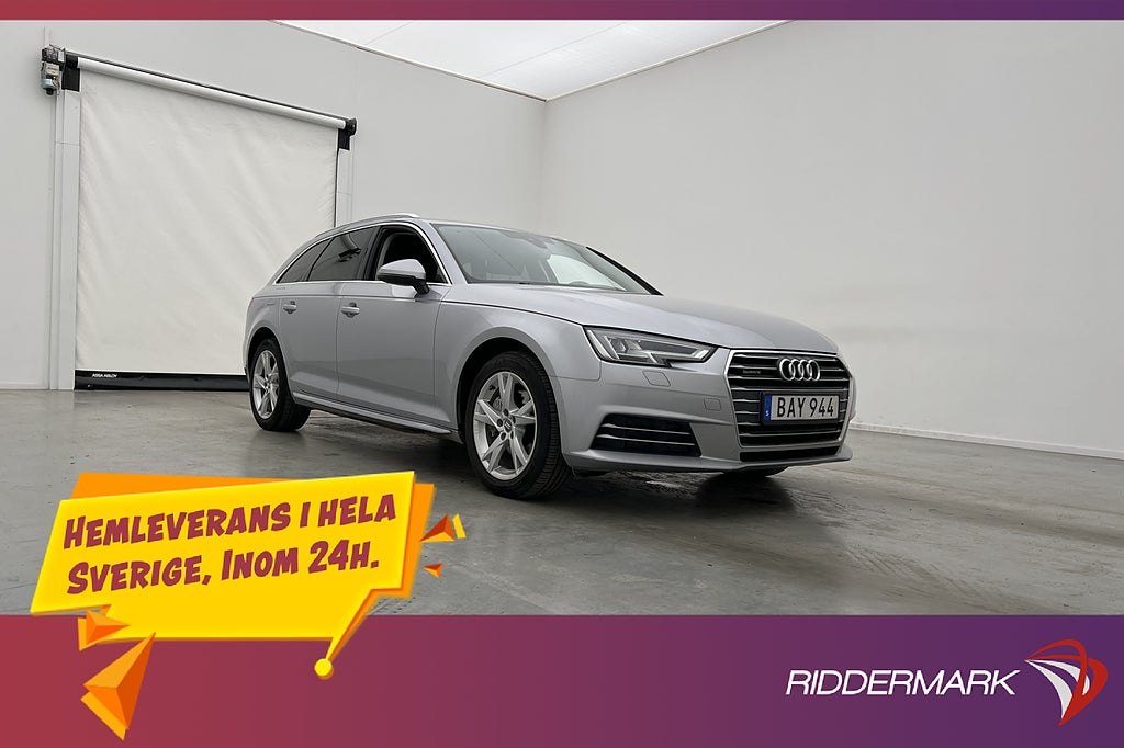 Audi A4 2.0 TDI 190hk Quattro Proline Sensorer Bluetooth
