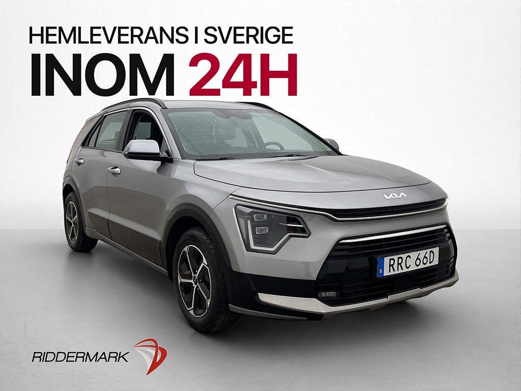 Kia Niro Hybrid 141hk Action Kamera Navi CarPlay Halvskinn