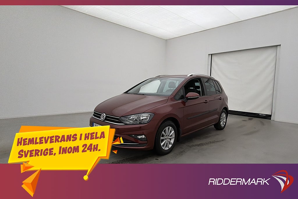 Volkswagen Golf Sportsvan TSI 116hk En-Brukare Kamera Drag