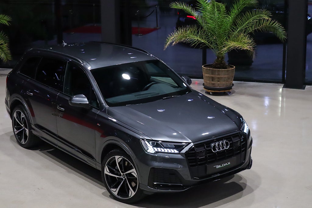 Audi Q7 50 TDI 286HK Q S-LINE MATRIX LUFT-F SVART EXCLUSIVE 