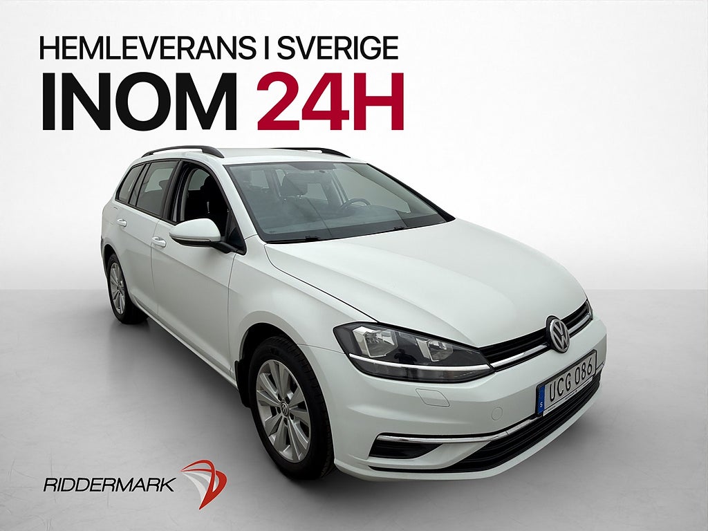Volkswagen Golf MultiFuel 125hk Kamera CarPlay Dragkrok