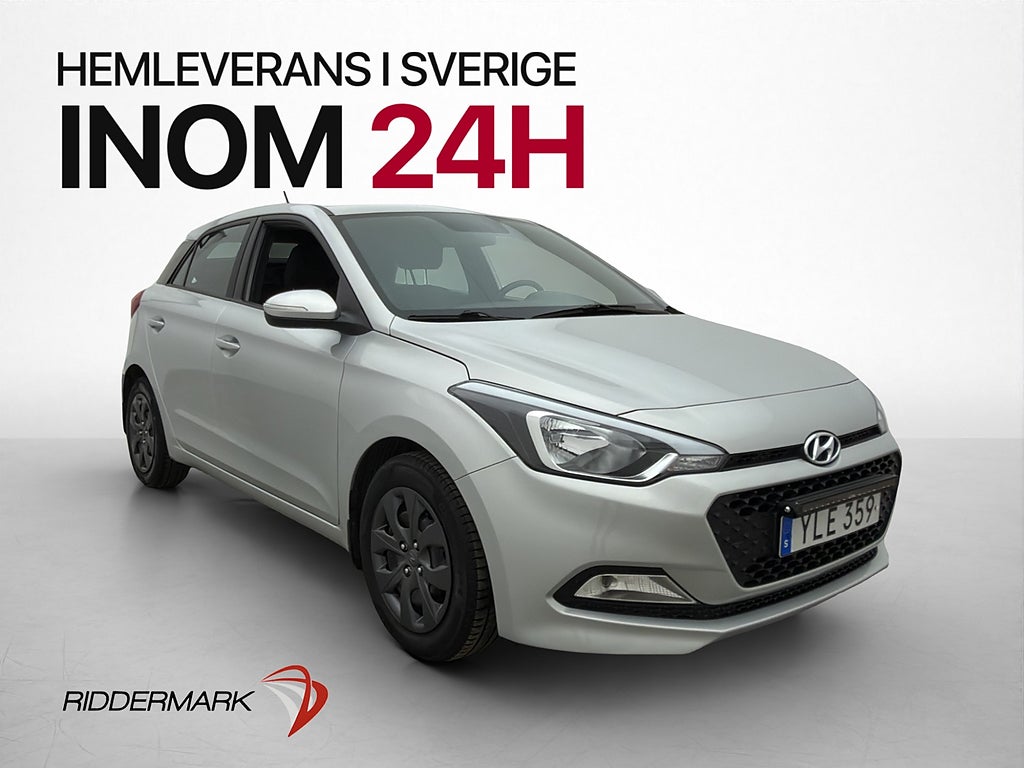 Hyundai i20 75hk Comfort Bluetooth AC Rattvärm Låg-skatt