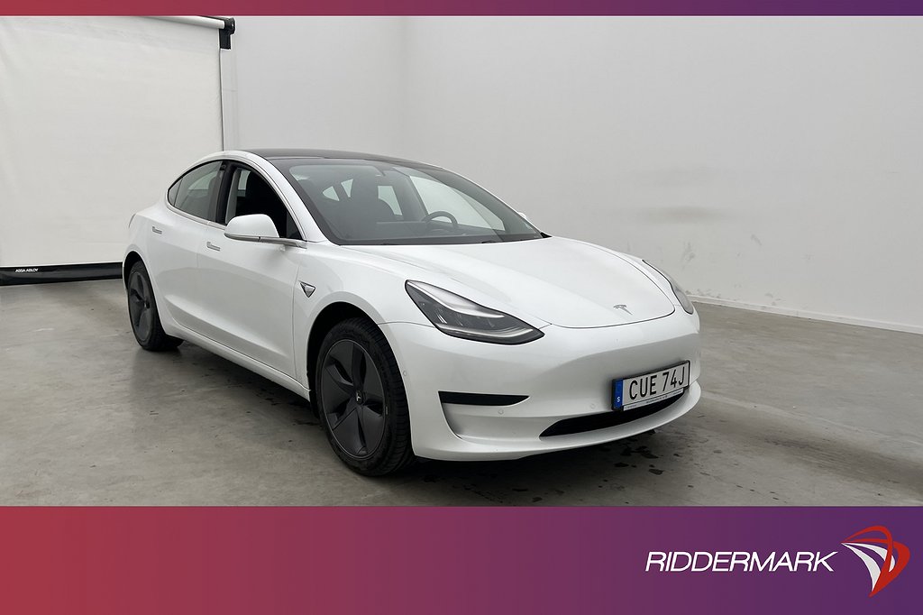 Tesla Model 3 Standard Rang Plus 258hk Pano Dragkrok MOMS