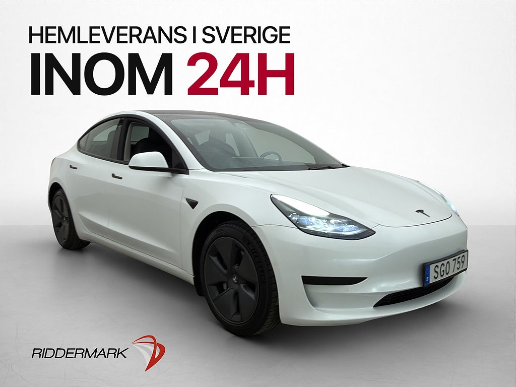 Tesla Model 3 Standard Range Plus Autopilot Värmepump Kamera